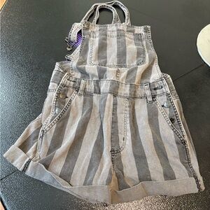 Urban outfitters striped overalls